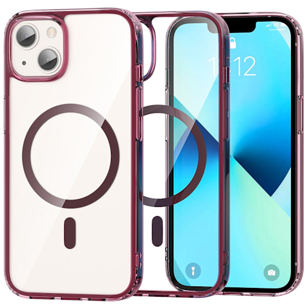 ColorPop iPhone 13 Cover CH MagSafe Transparent/Rød
