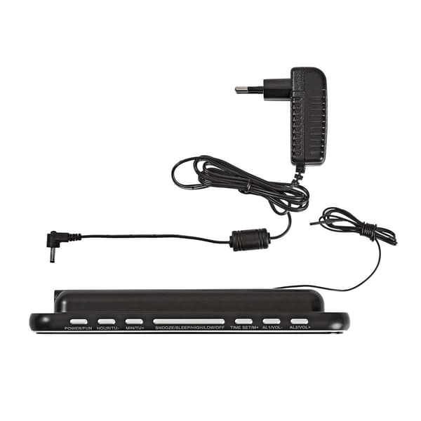 Digital klokkeradio med USB-uttak Svart black