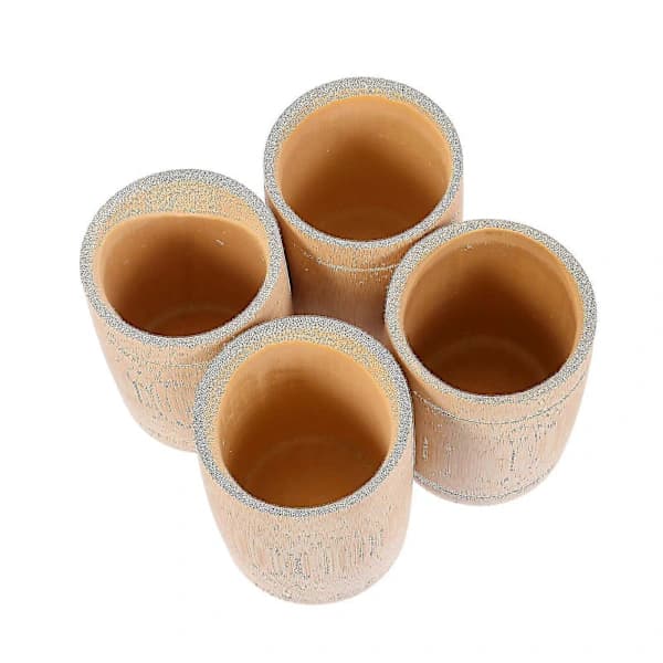4 st Rustika Bambu Dryckesmuggar Vin Vattenmuggar Mode Retro Förvaringsrör[co]