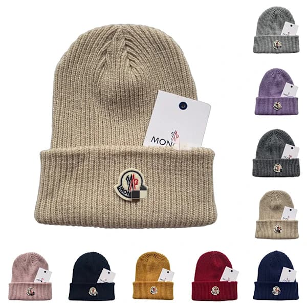 Unisex stickad mössa för kvinnor och män, varm vintermössa Svart Vit röd