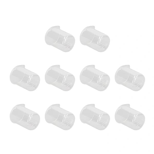 Laboratorieglasbägare 10-pack 50 ml Kapacitet Graderad Cylinderkopp med Tydlig Skallinje[co]