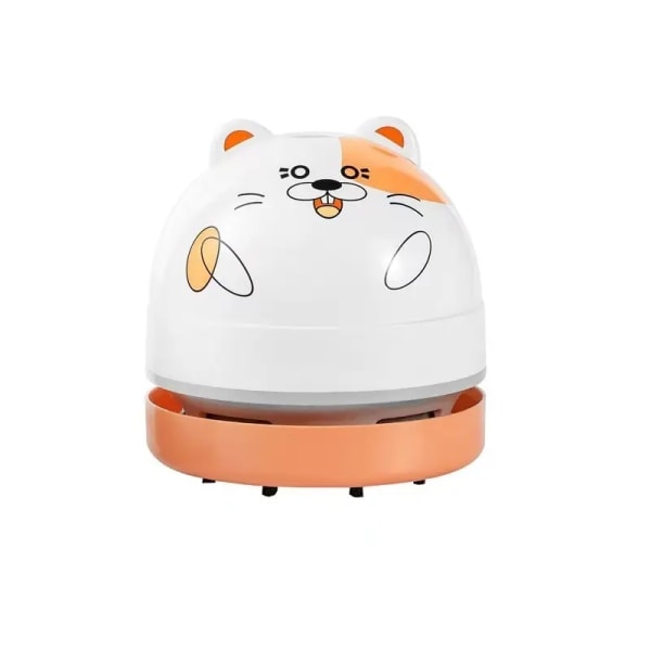 Mini Bordstøvsuger Bærbar Desktop Hjørne Støvsuger Lille Sød Støvsuger (Hamster)