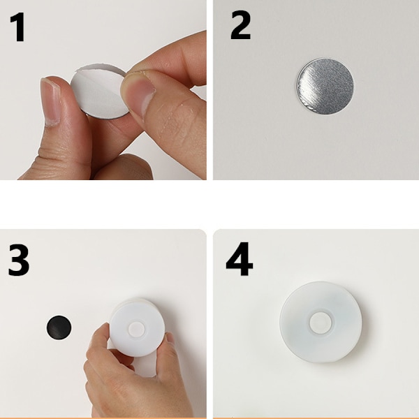 Bevægelsessensor Skab Lys, Trådløs Induktion Loftslampe med USB Genopladelig Under Disk Skab Belysning til Hjemmet（2stk）