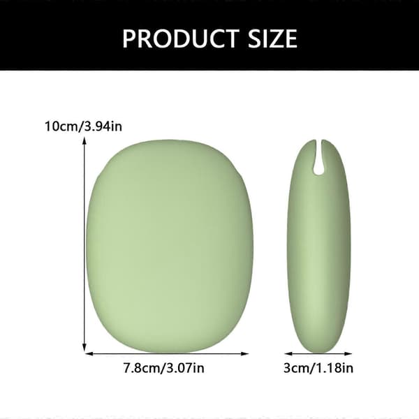 Silicone Storage Case with Secure Closures for Earphones, Phone Chargers, Data Cable, Small Electronic Accessories, Matcha Green