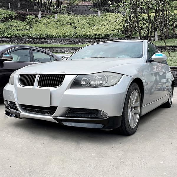 Bil Blank Svart Frontfanger Leppe Hjørnebeskyttelse Trim Nedre Beskyttelse Splitter Spoiler for E90 E91 32[co]