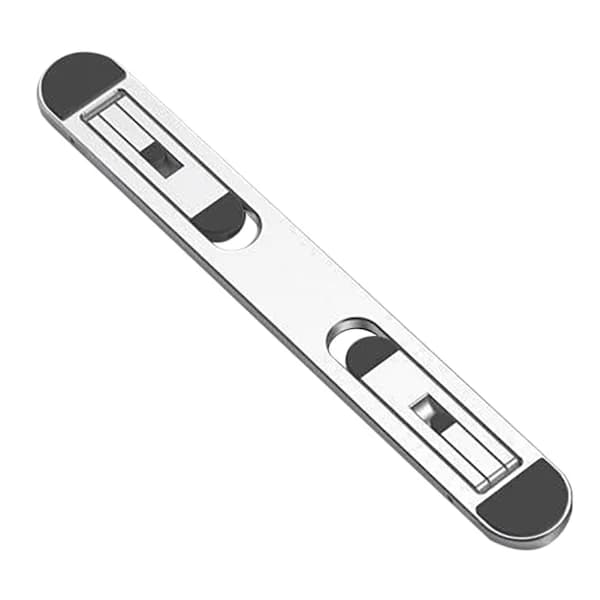 Foldbart Laptopstativ i Aluminiumlegering, Bærbart Justerbart Stativ til Skrivebord, Varmeafledning Sølv[co]
