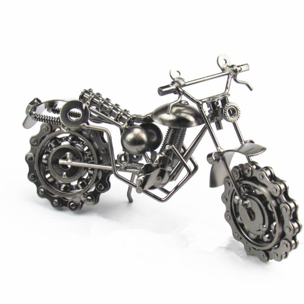 Retro Iron Art Motorcykelmodell, Metal Moto Collection
