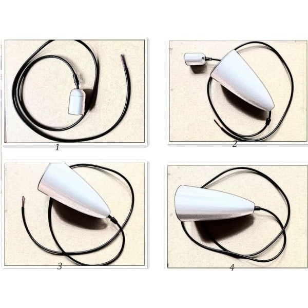 Modern Nordisk Taklampa i Aluminium, Nordisk Hänglampa i Trä, Kök Vardagsrum Belysning (3 i 1)