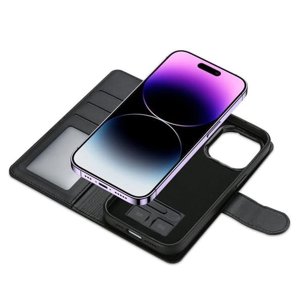 Tech-Protect iPhone 12/12 Pro Magsafe Pungcover - Sort Svart 80