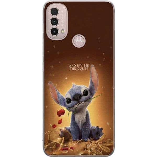 Motorola Moto E40 Transparent Skal Stitch | Guest