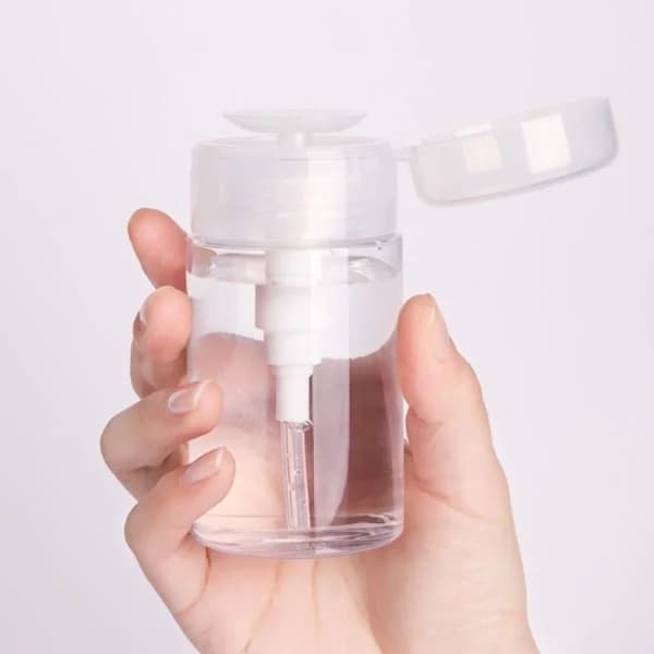2 täytettävää pulloa Remover Cleaner Meikkipullo Läpinäkyvä Läpinäkyvä 150ML[co]