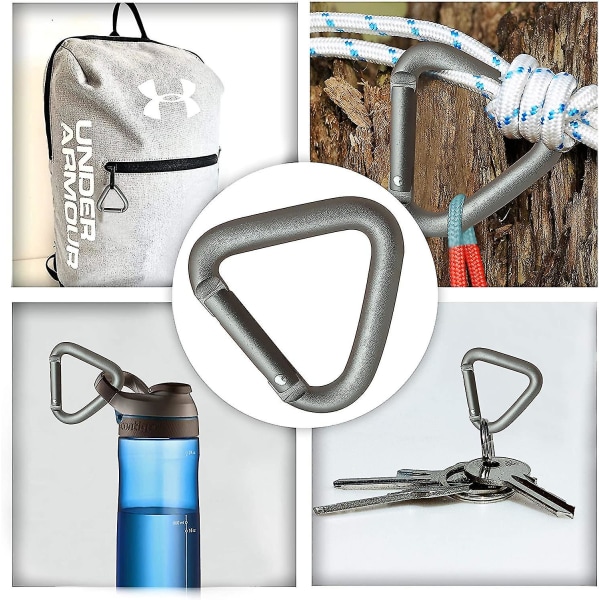 Set Of 3 Triangular Carabiners With Carabiners And Carabiners