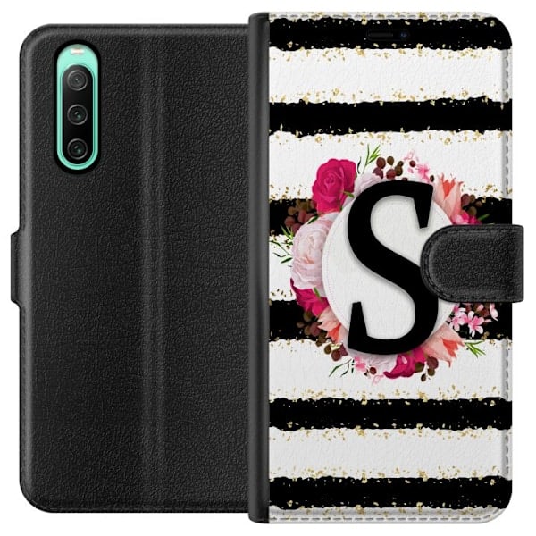 Sony Xperia 10 IV Lompakkokotelo Kirjain S