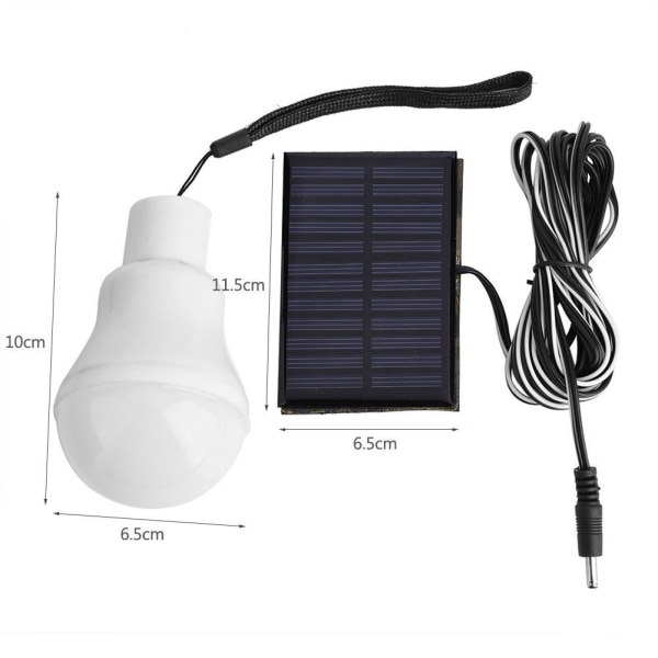Bärbar power Solar campinglampa USB uppladdningsbar
