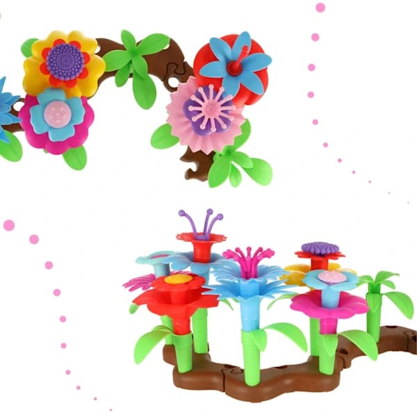 Blomster kreative blokker blomsterhage 48 elementer[CO]