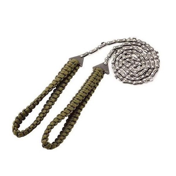 Bärbar motorsåg handsåg med multifunktionell fallskärmsrep handtag nylon verktygssats, kabelsåg för S