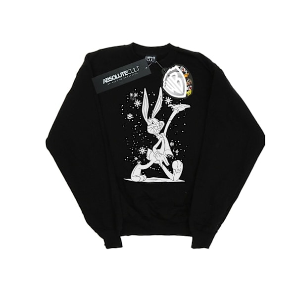 Looney Tunes Dame/Damer Bugs Bunny Let It Snow Genser L Svart L