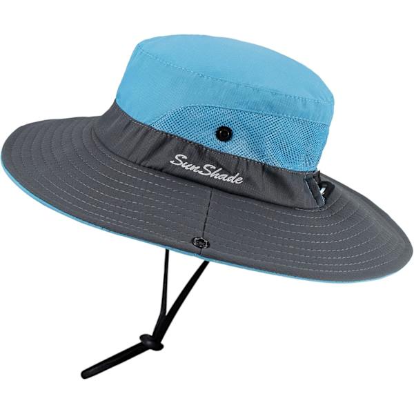 Women's UV Protection - Foldable Mesh Wide Brim Sun Hat