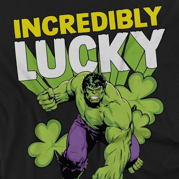 Hulk Unisex Aikuisten Uskomattoman Onnekas Pyhän Patrickin päivän T-paita M Bl Black M