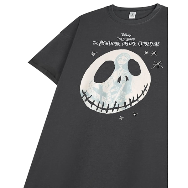 Nightmare Before Christmas Naiset/Tytöt Jack ja Sally Lyhythihainen Musta L