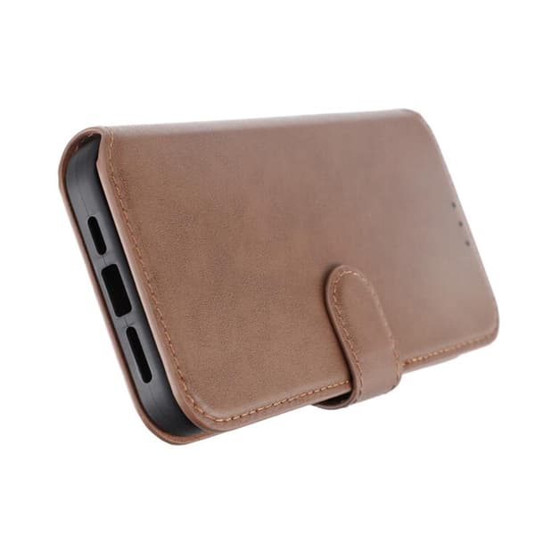 iPhone 15 Pro Max Pung Etui Læder Rvelon - Brun Brun brown