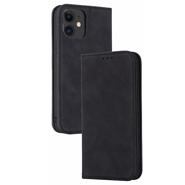 iPhone 12 - Protective Wallet Case (FLOVEME) Mörkblå