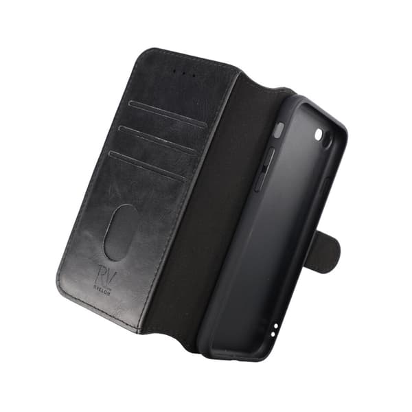 iPhone 7/8/SE 2020 Wallet Case Magnet Rvelon - Black Svart black