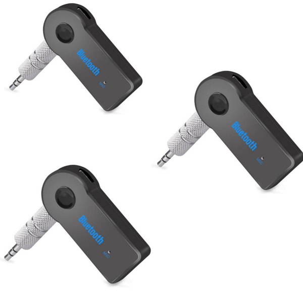 Tre Bluetooth-mottaker 3,5 mm trådløs 4.0 Bluetooth-adapter AUX bilmontert Bluetooth-mottaker mobiltelefon Bluetooth
