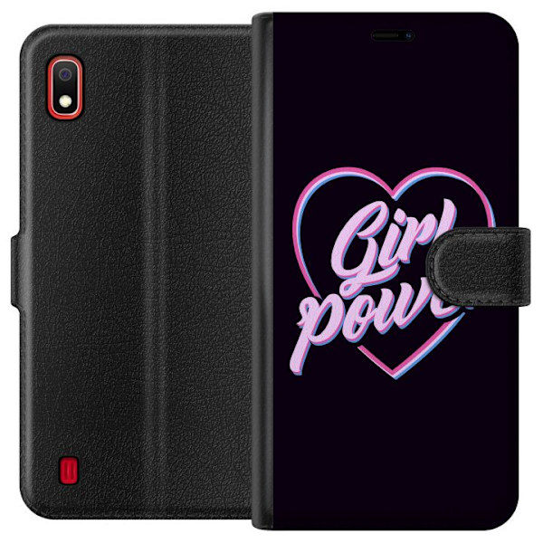 Samsung Galaxy A10 Lompakkokotelo Neon Girl Power