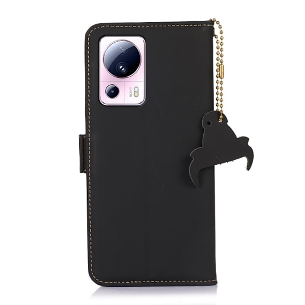 Xiaomi 13 Lite 5G Etui RFID Ægte Læder Sort