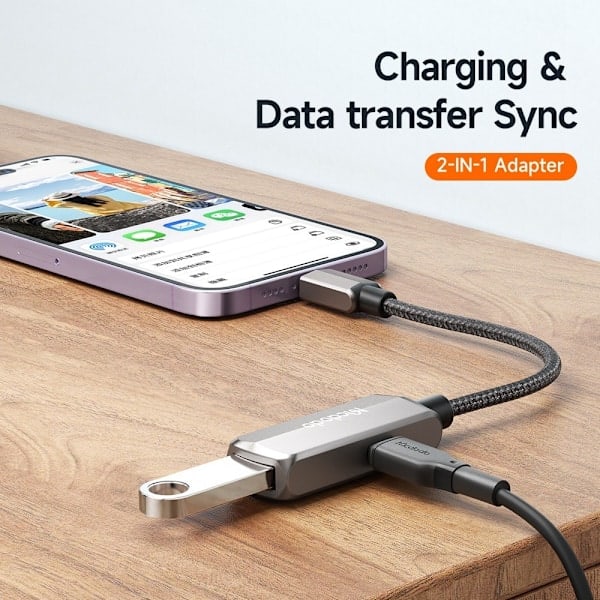 Mcdodo 2.4A 2in1 Lightning - USB-A 3.0/Lightning Hona -sovitin