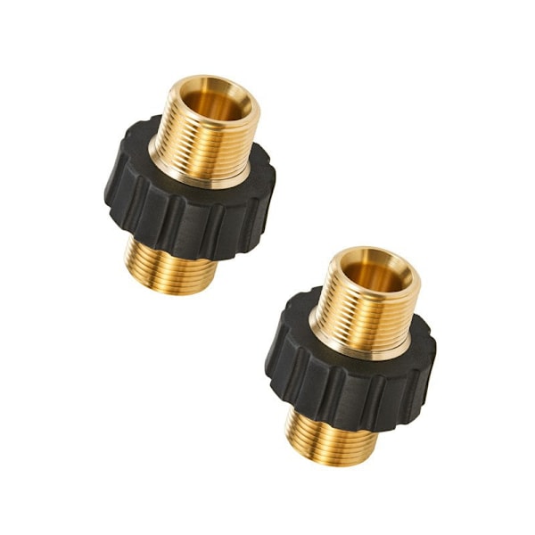 Pressure Washer Adapter Set, Male Fitting to M22-14mm Male Swivel, Pressure Washer Hose Thread Kit (2pcs)