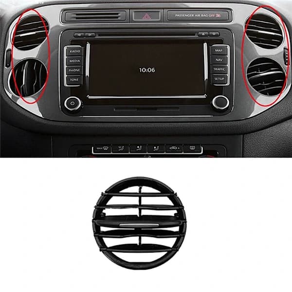 3X for 2010-2017 Dashbord Mid Outlet A/C Dyse Ventil Sammenleggbare Koblinger[co]