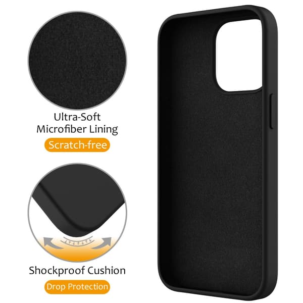 Silikonecover Kickstand MagSafe iPhone 16 Pro Sort