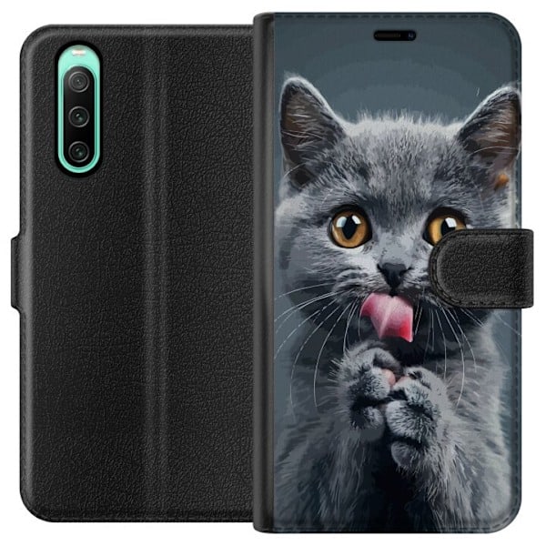 Sony Xperia 10 IV Lompakkokotelo Kissa