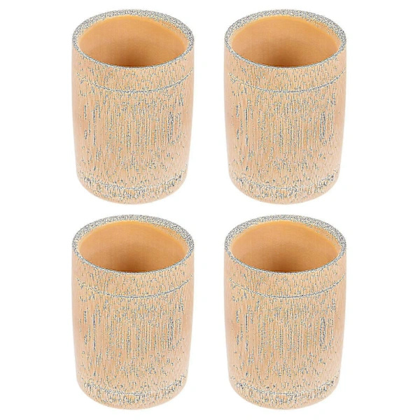 4 st Rustika Bambu Dryckesmuggar Vin Vattenmuggar Mode Retro Förvaringsrör[co]