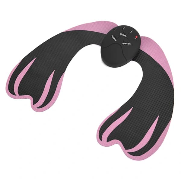 EMS Bakløftende Massageapparat Hoftemuskelstimulering Massageapparat Sort+Pink[CO]