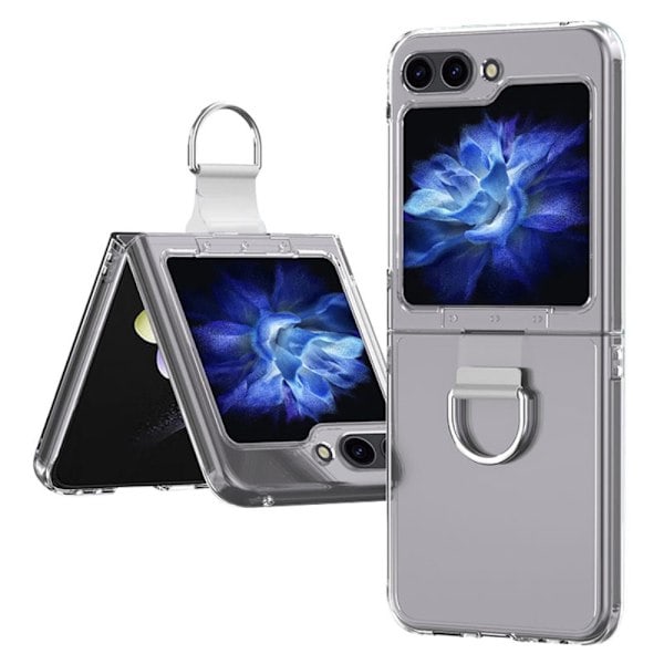 Galaxy Z Flip 6 Cover med Ring - Transparent