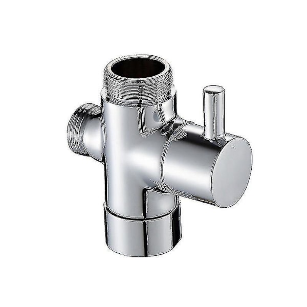 Diverterventil for badekar og dusj, 3-veis diverterventil i solid messing, G 1/2 tommers dusjadapterventilbryter