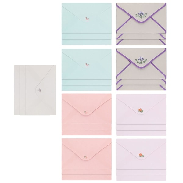 45-pack A5 Brevpapper eativ Pappersvaror Brevpapperskuvert Set Blandade Färger