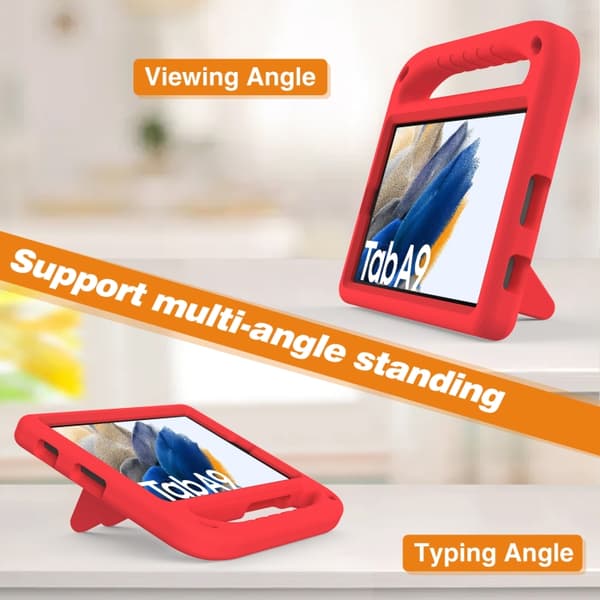 Samsung Galaxy Tab A9 / A11 Shockproof EVA Case with Stand Röd