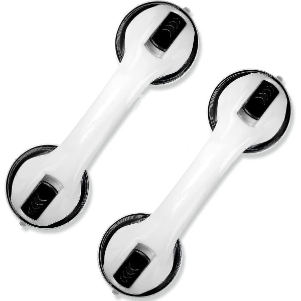2-pack 12\" badrumshandtag duschhandtag med stark sugkopp