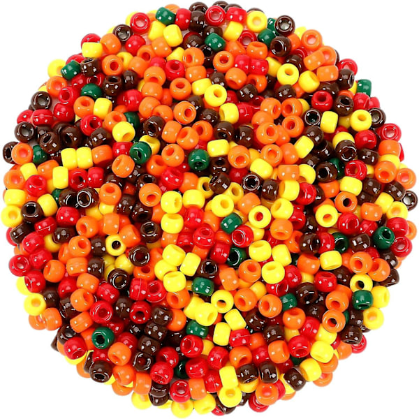 Höst Thanksgiving Pony Beads - 1200 st för DIY-hantverk