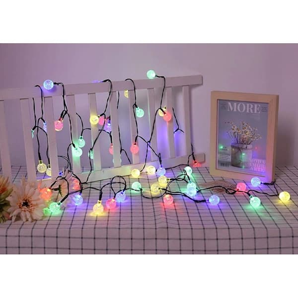 LED-valosarja - Aurinkokenno Monivärinen 20 LED [CO]