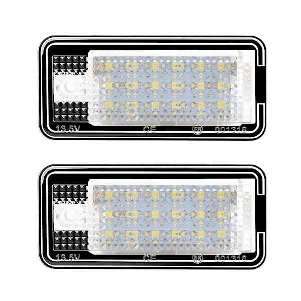 2 stk. LED-nummerpladelygter til A3 S3 A4 S4 A6 C6 A8 S8 Q7 Db