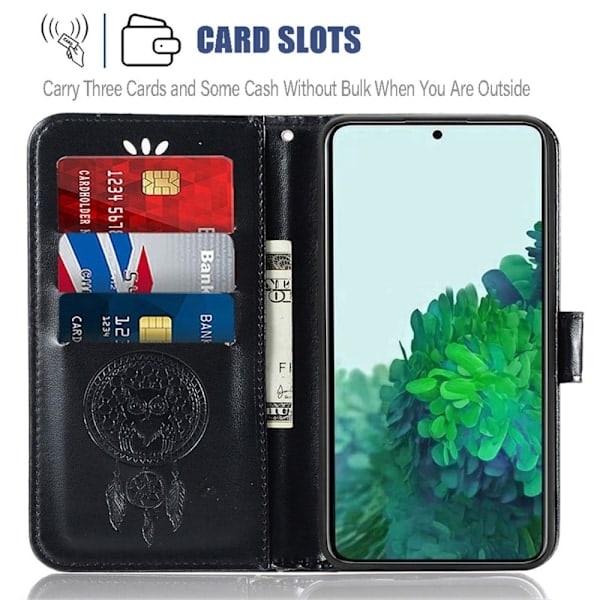 Samsung Galaxy S22 Ultra Kotelo Pöllö Unisieppari Musta