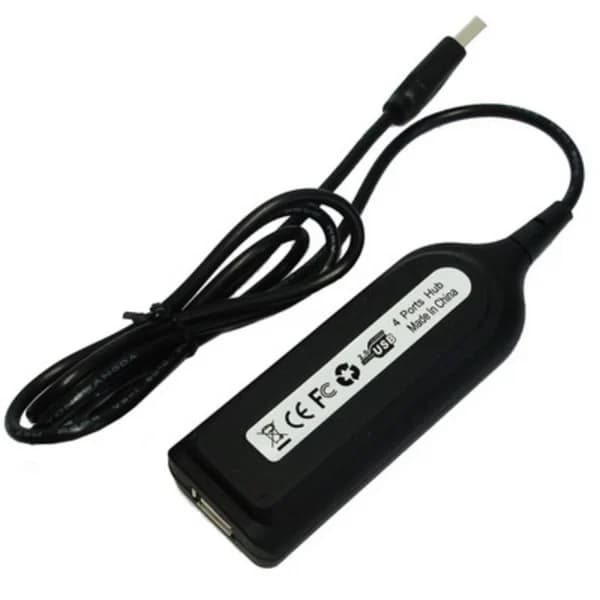 USB 2.0 Hub til 4 porte Sort[co]