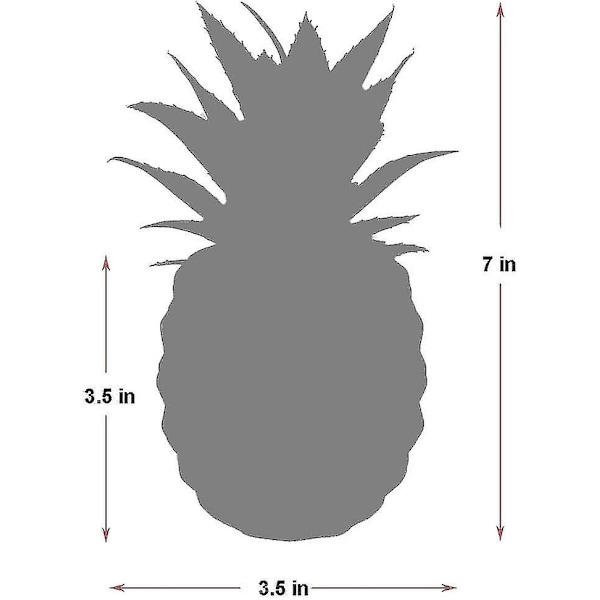 Kunstig Multi-kød Bassin Ananas Dekoration - Falsk Ananas Hjemmekontor Køkkenbord Dekoration (hvid)