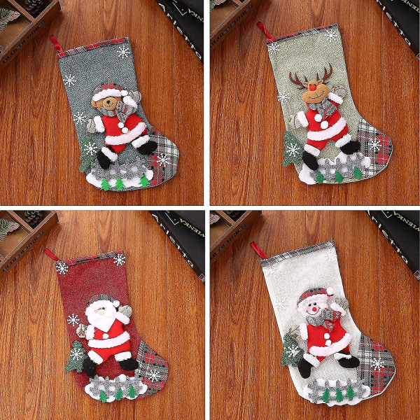 Christmas Decorations/christmas Large Chair Cover/christmas Daily Necessities/linen Large Christmas Stockings Bag Candy