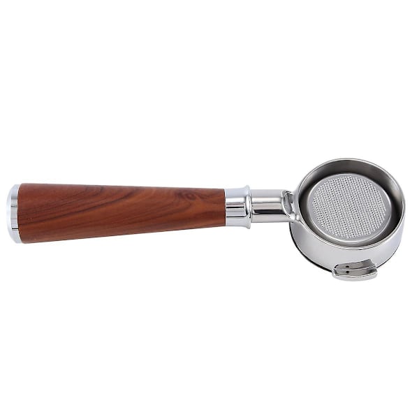 58mm Dobbelt Øre Kaffemaskine Filterholder E61 Bundløs Portafilter Med Træhåndtag Style D